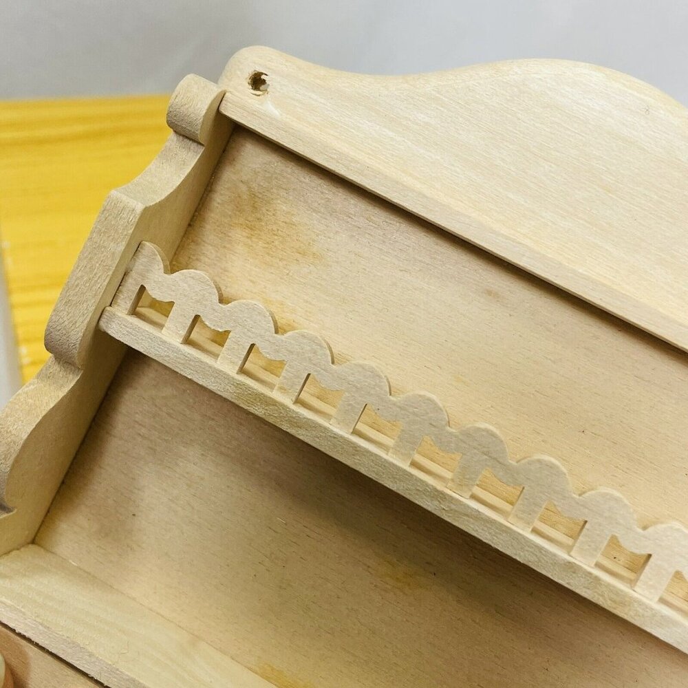 Bodo Hennig Dollhouse 232 Wandregal With Only One Drawer Original Box Wall Shelf - Picture 3 of 12